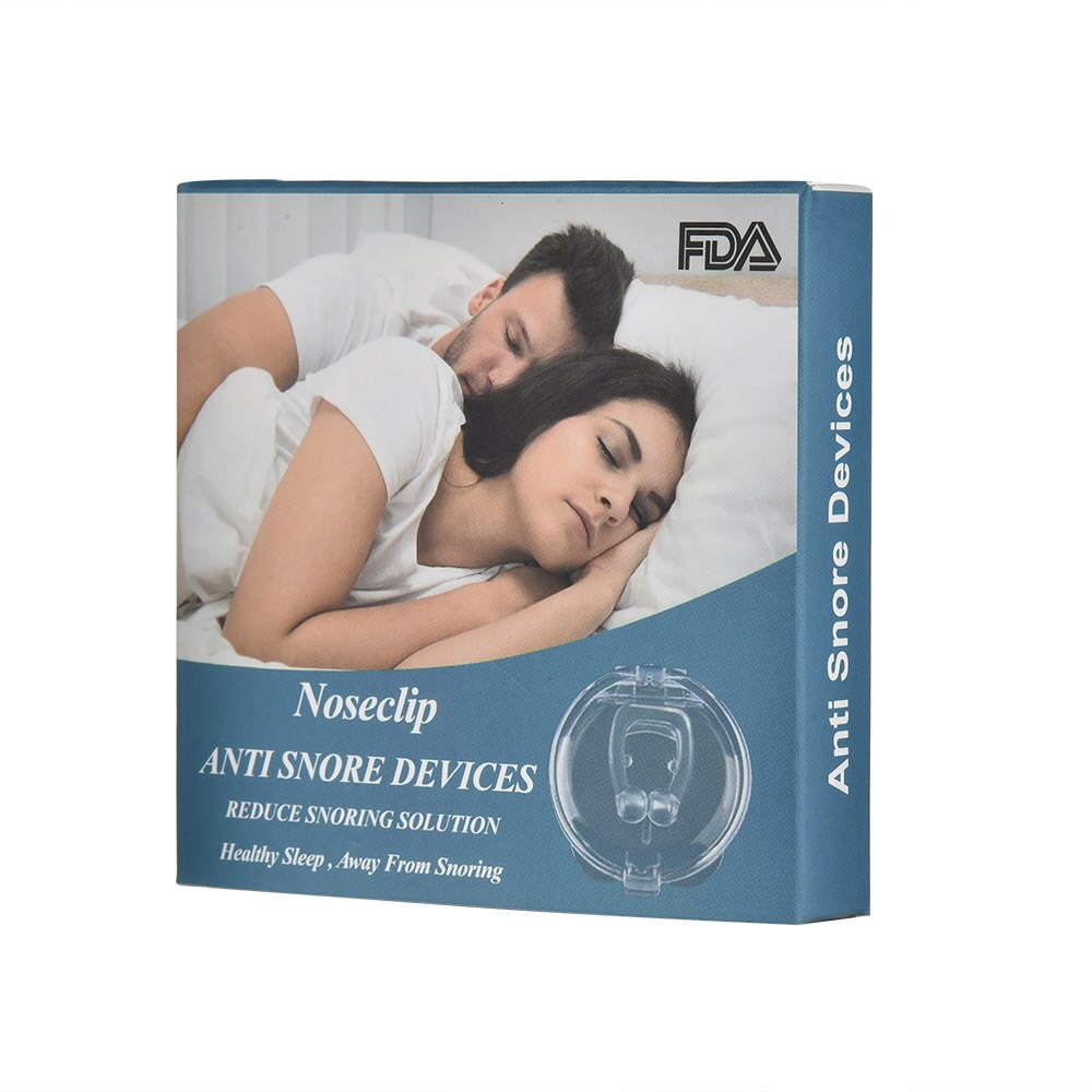 4pcs/set Silicone Magnetic Anti Snore Stop Snoring Nose Clip Sleep Tray Sleeping Aid Apnea Guard Night Device Health Care