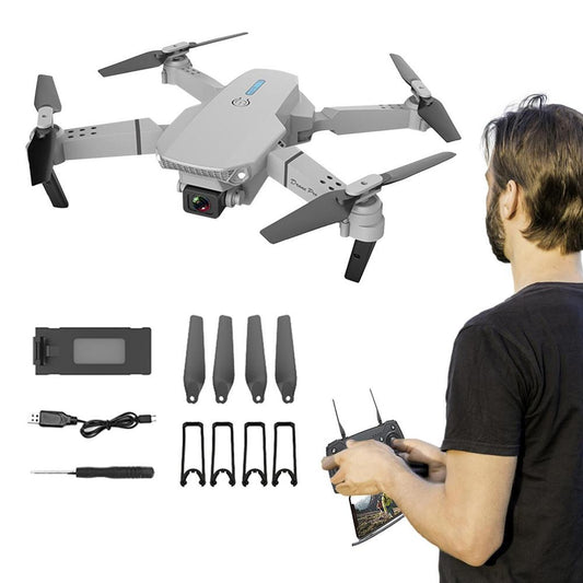 2022 E88Pro RC Drone 4K With 1080P Wide Angle HD Camera Foldable RC Dron Helicopter WIFI FPV Height Hold For Kids Gift Toy