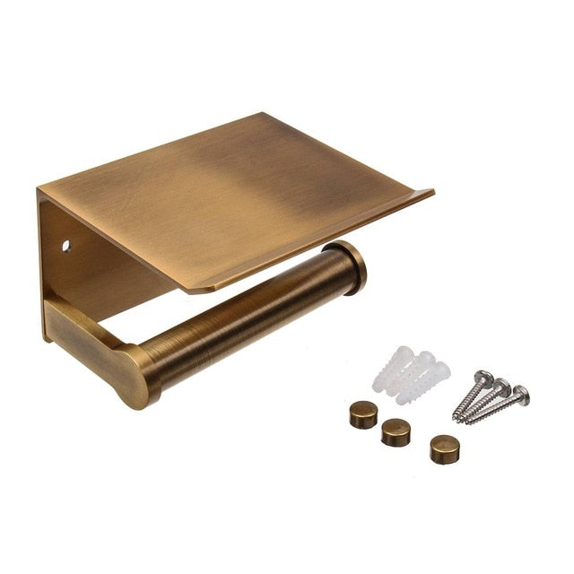 Bathroom Toilet Paper Holder w/Phone Holder - ShopAfusion