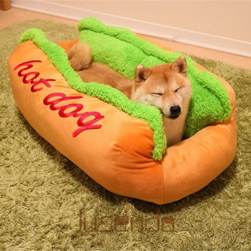 Hot Dog Bed for Dogs - ShopAfusion