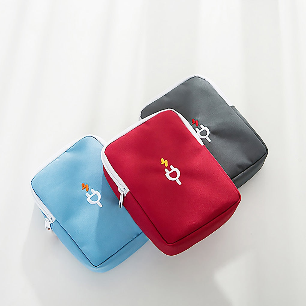 Travel Gadget Organizer Bag Portable digital cable bag Electronics Accessories Storage Carrying Case Pouch for USB power Bank