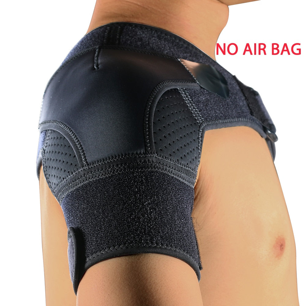 Shoulder Stability Brace with Pressure Pad Adjustable Breathable Neoprene Shoulder Support Compression Sleeve for Shoulder Pain