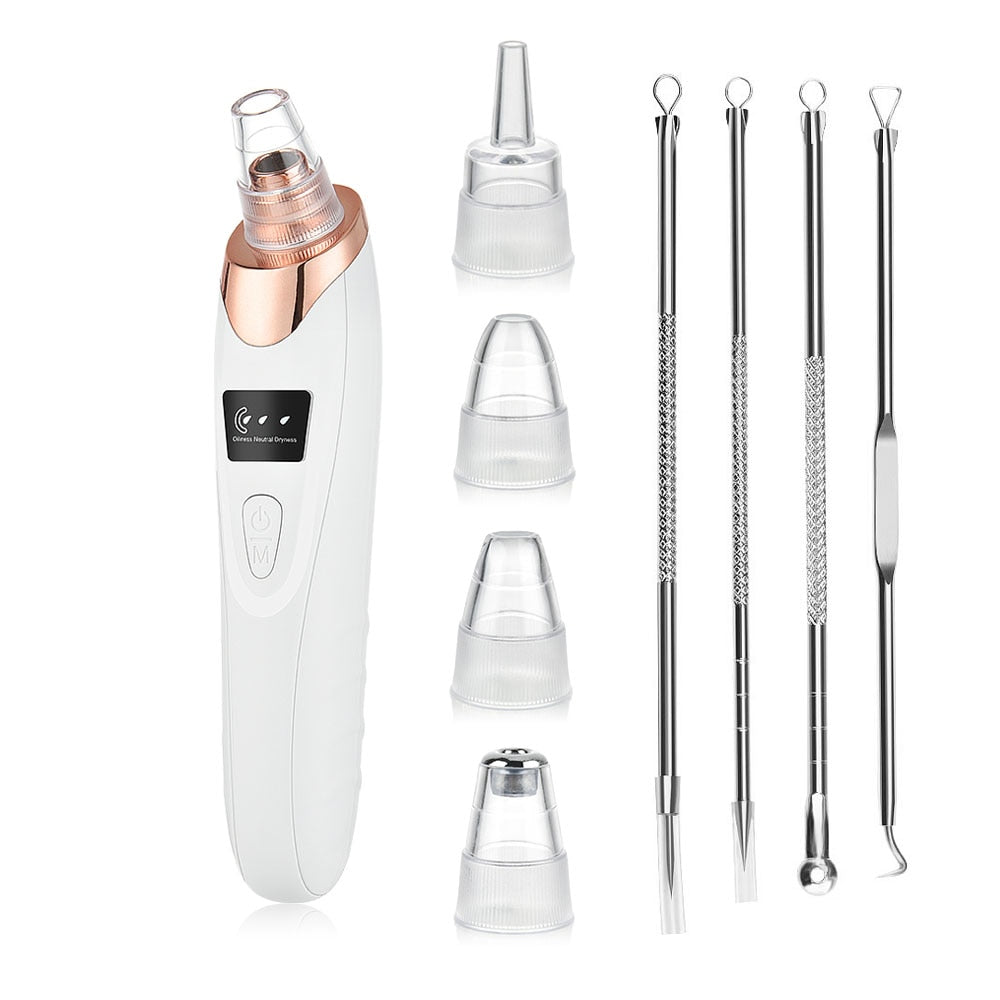 Electric Blackhead Remover Vacuum Acne Cleaner Black Spots Removal Facial Deep Cleansing Pore Cleaner Machine Skin Care Tools