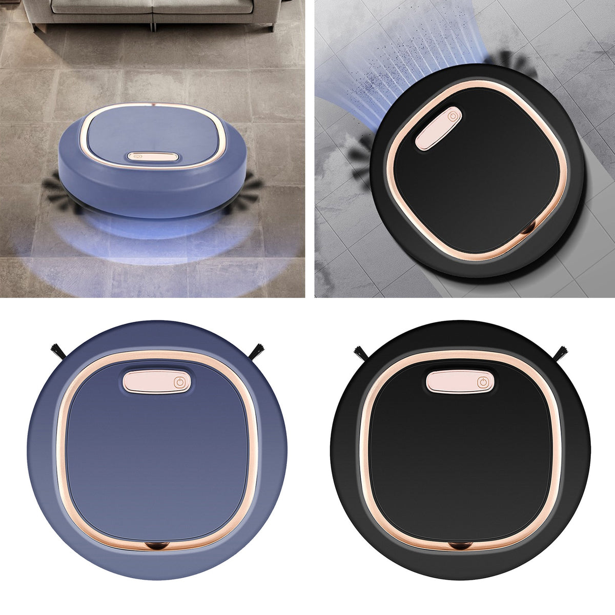 3 IN 1 Robot Vacuum Cleaner Floor Sweeper Auto Cleaning Mop Rechargeable