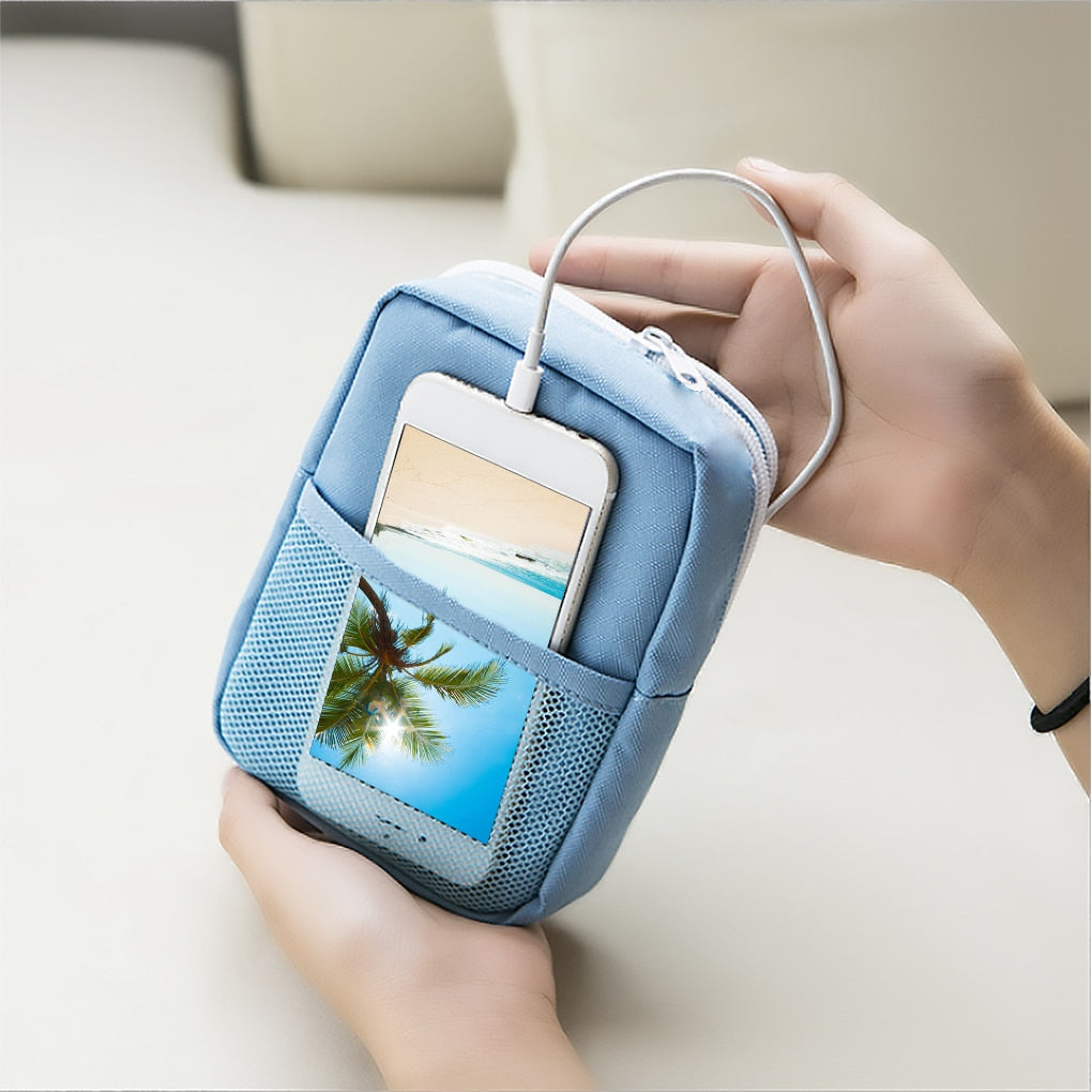 Travel Gadget Organizer Bag Portable digital cable bag Electronics Accessories Storage Carrying Case Pouch for USB power Bank