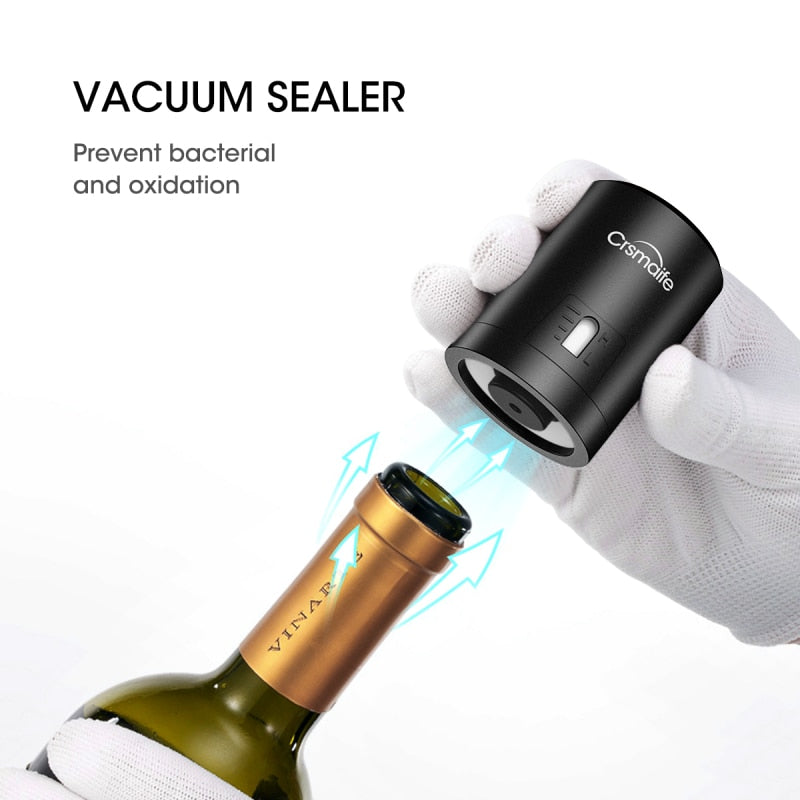 1Pc ABS Vacuum Red Wine Bottle Cap Stopper Vacuum Sealer Wine Stopper Fresh Wine Keeper Champagne Cork Stopper Kitchen Bar Tools
