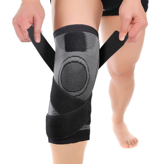 1 Pcs 3d Pressurized Fitness Running Cycling Knee Support Braces Elastic Nylon Sport Compression Pads Sleeve for Basketball