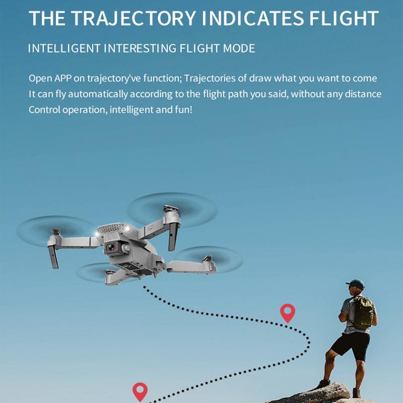 New 2022 E88Pro RC Drone 4K Professinal With 1080P Wide Angle HD Camera Foldable RC Helicopter WIFI FPV Height Hold Gift Toy