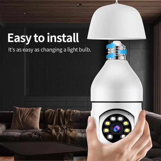 E27 Bulb Surveillance Camera 2MP Night Vision Wireless Security Monitor Light Bulb WiFi Camera Auto Human Tracking Baby Monitor