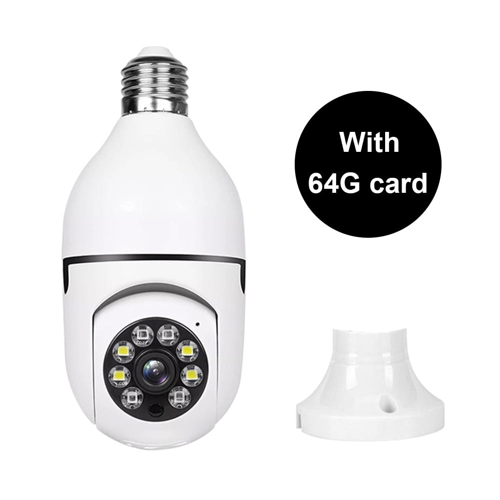 E27 Bulb Surveillance Camera 2MP Night Vision Wireless Security Monitor Light Bulb WiFi Camera Auto Human Tracking Baby Monitor