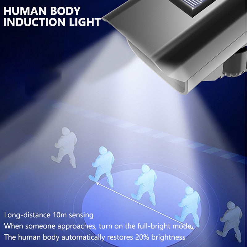 LED Solar Lights Motion Sensor Security Dummy Camera Wireless Outdoor Wall Light Flood Light IP65 Waterproof Led Solar Lamp