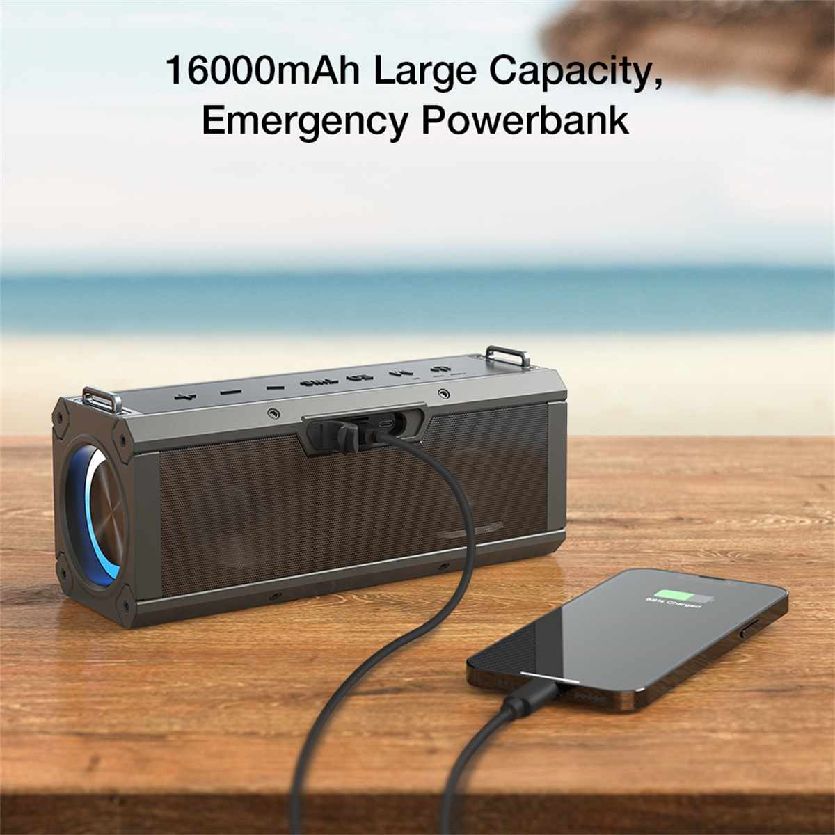BlitzWolf BW-WA3 PRO 120W  16000mAh Bluetooth 5.0 Speakers Wirelss Speaker RGB Light PortableDual Diaphragm Deep Bass Speaker