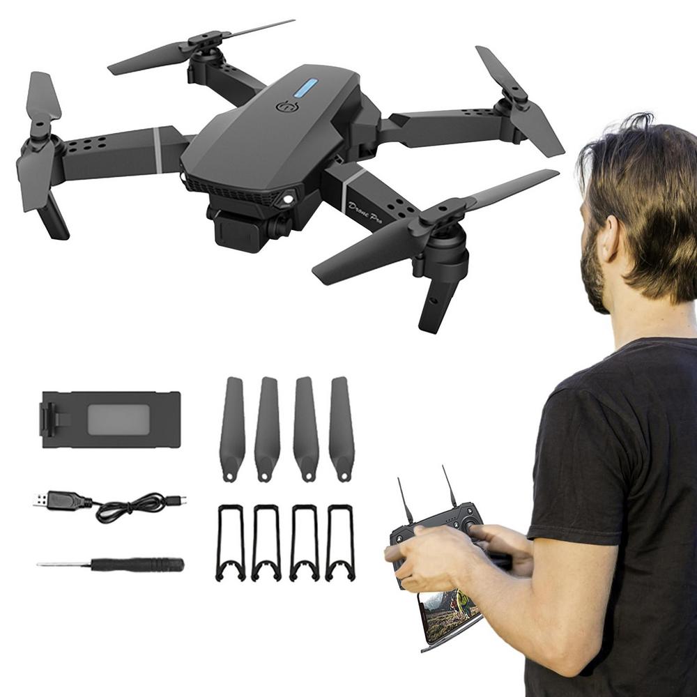 2022 E88Pro RC Drone 4K With 1080P Wide Angle HD Camera Foldable RC Dron Helicopter WIFI FPV Height Hold For Kids Gift Toy