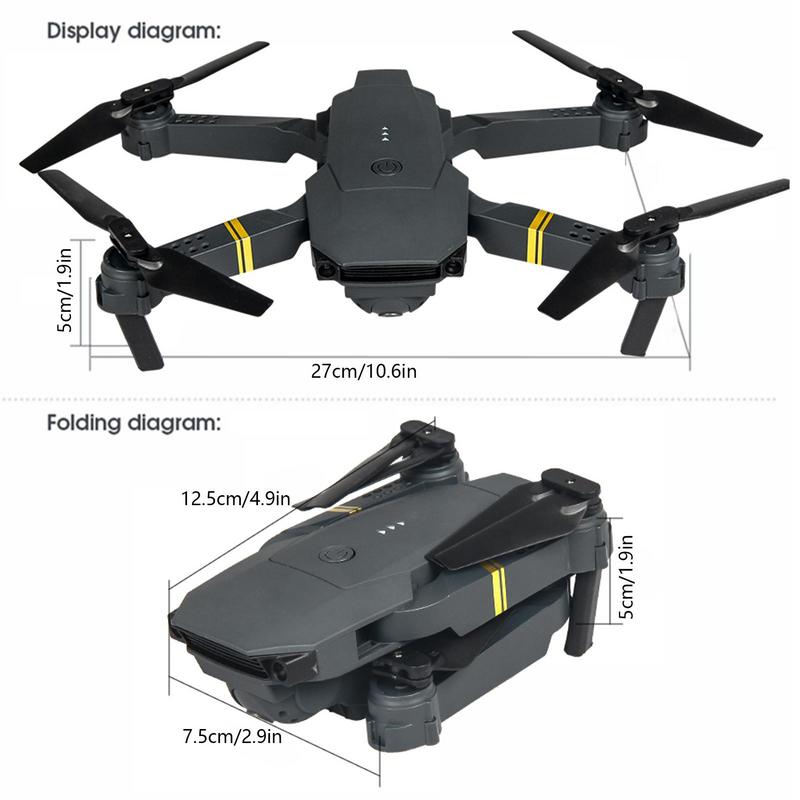 E58 Foldable Drone 4K HD Professional Drones With Camera Aerial Photography WiFi RC Dron Helicopter Toy Beginners Easily Control