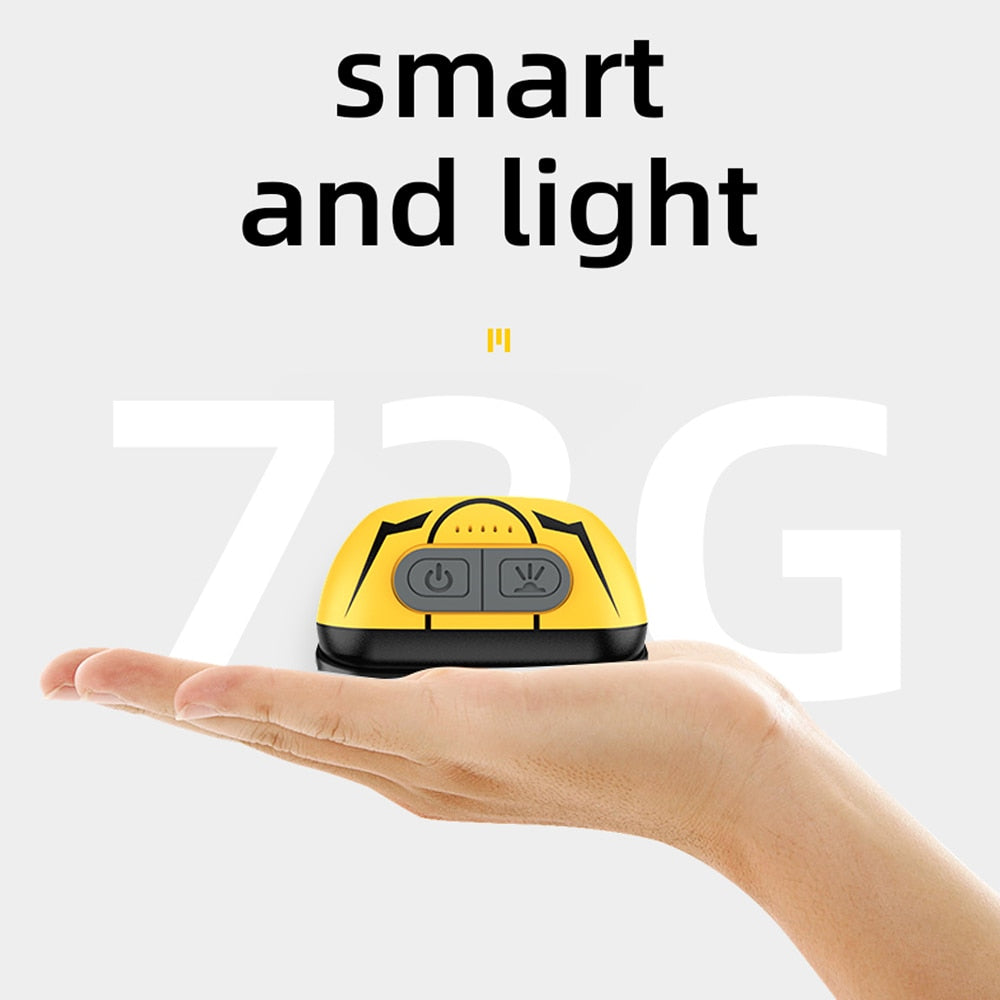 Supfire HL05-S Powerful LED Headlamp Yellow/White Light Camping Lantern Motion Sensor Rechargeable Stepless Dimming Head Lamp