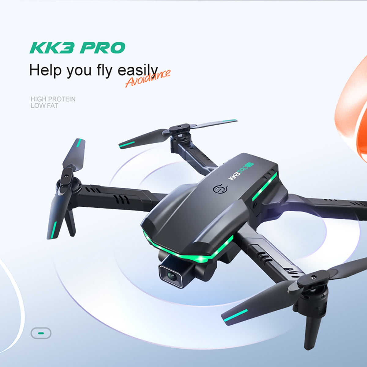 KK3 Pro Drone with Dual 4K HD Camera FPV Drones RC Quadcopters with Altitude Hold and Headless Mode One Key Backward Kids Toys