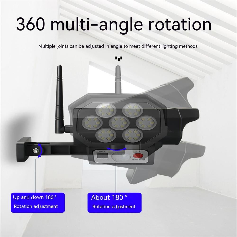42led Solar Security Light Motion Sensor Simulation Outdoor Fake Camera Rural Garden Wall Lamp Waterproof