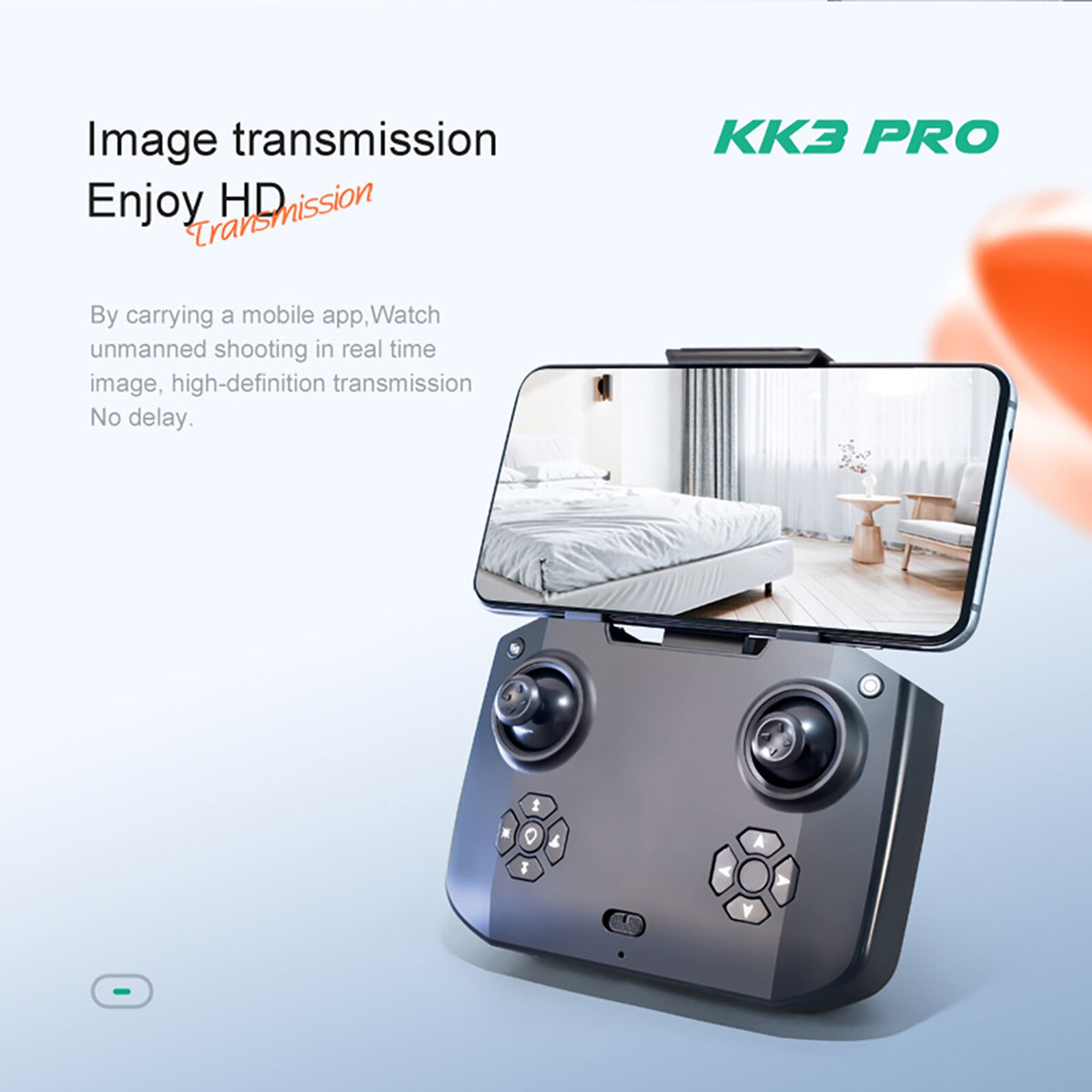 KK3 Pro Drone with Dual 4K HD Camera FPV Drones RC Quadcopters with Altitude Hold and Headless Mode One Key Backward Kids Toys
