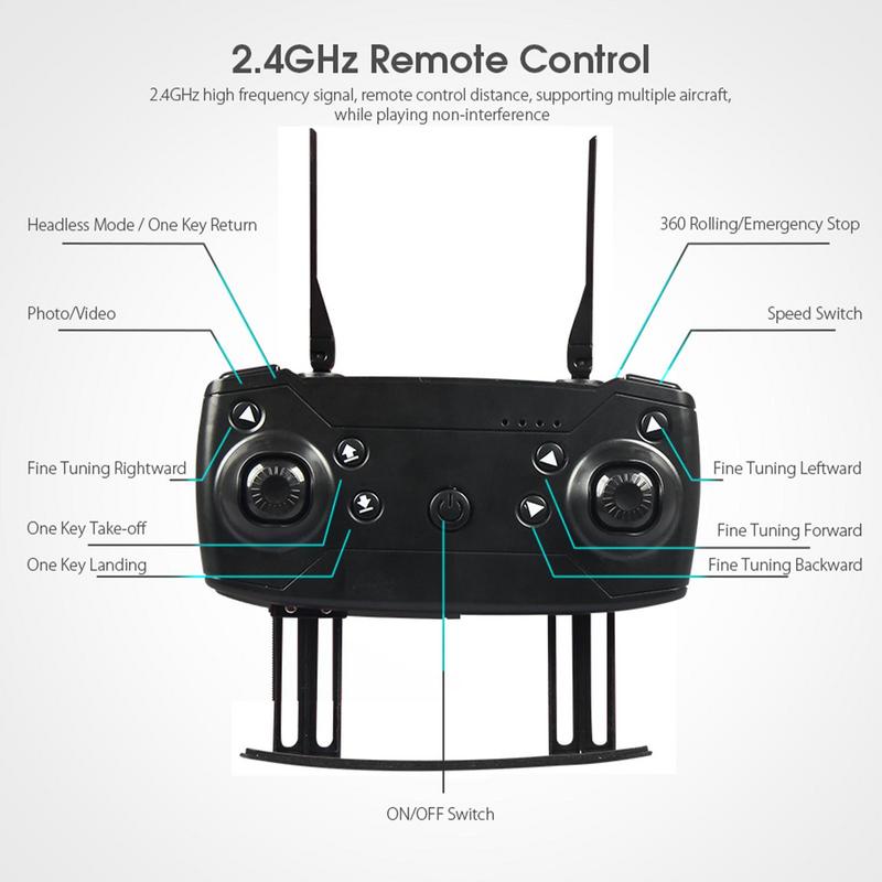E58 Foldable Drone 4K HD Professional Drones With Camera Aerial Photography WiFi RC Dron Helicopter Toy Beginners Easily Control