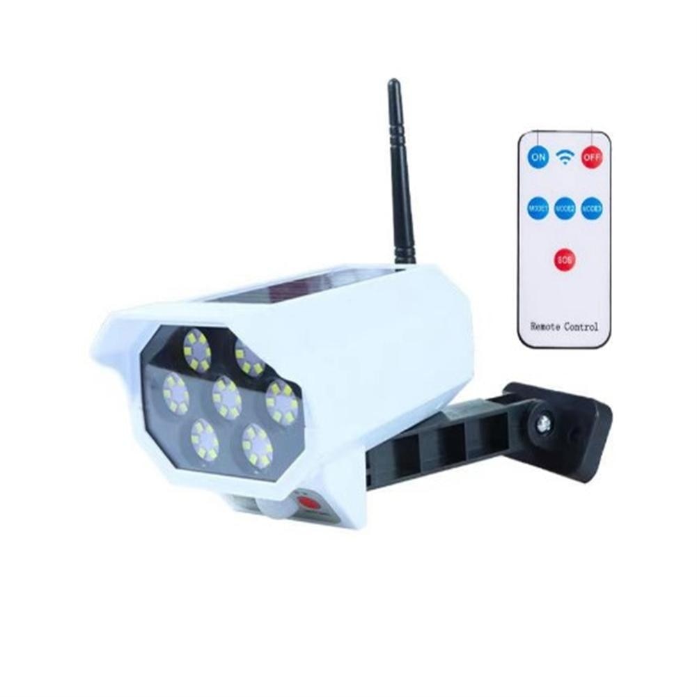 42led Solar Security Light Motion Sensor Simulation Outdoor Fake Camera Rural Garden Wall Lamp Waterproof