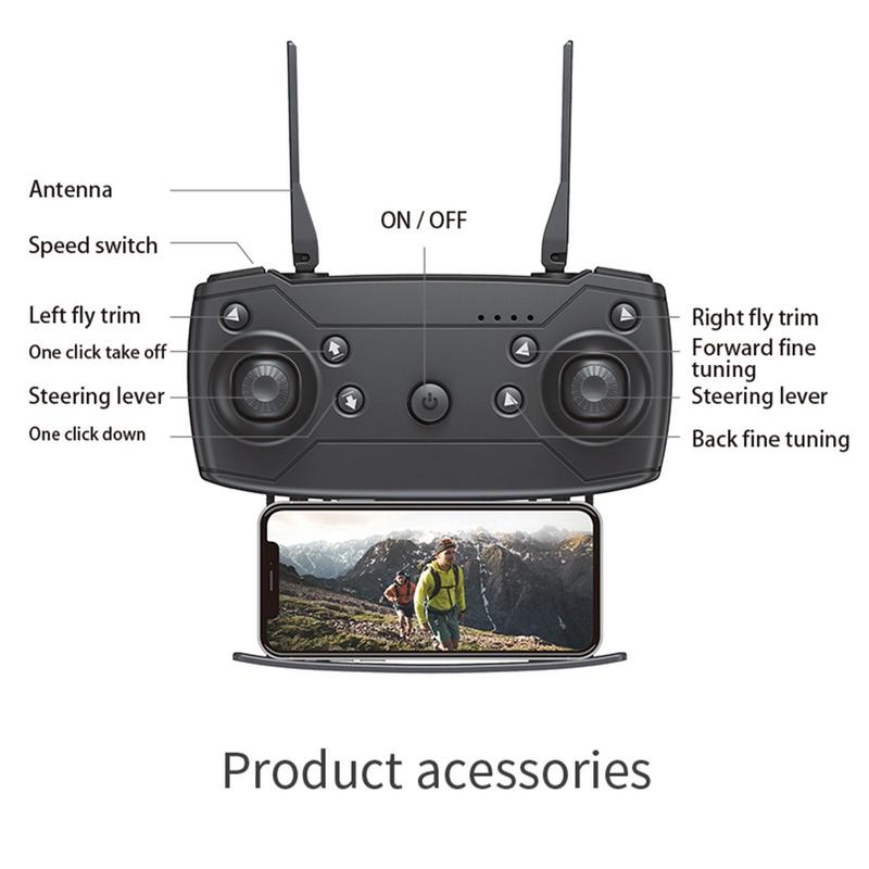 2022 E88Pro RC Drone 4K With 1080P Wide Angle HD Camera Foldable RC Dron Helicopter WIFI FPV Height Hold For Kids Gift Toy
