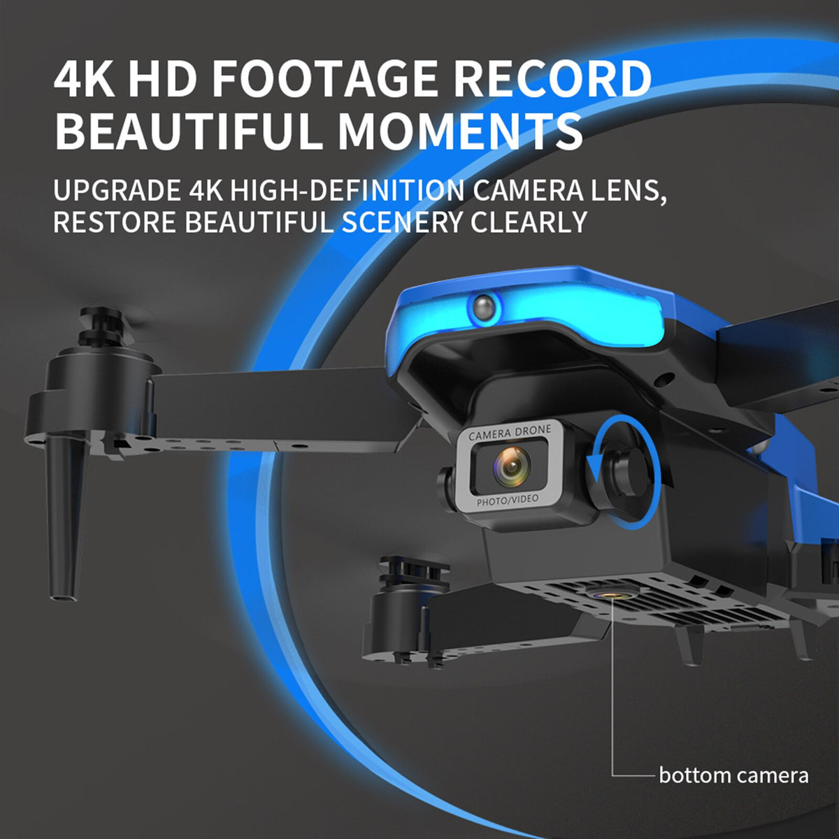 2022 LS/RC F185 Pro RC Drone 4K Professional HD Camera Three-Sided Obstacle Avoidance Foldable Quadcopter RC Helicopter Toys Boy