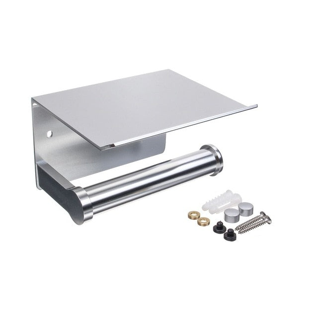 Bathroom Toilet Paper Holder w/Phone Holder - ShopAfusion