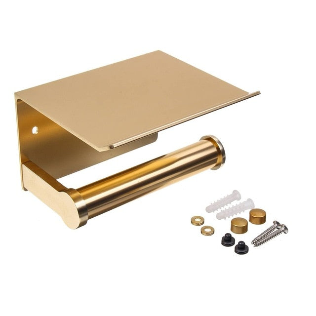 Bathroom Toilet Paper Holder w/Phone Holder - ShopAfusion