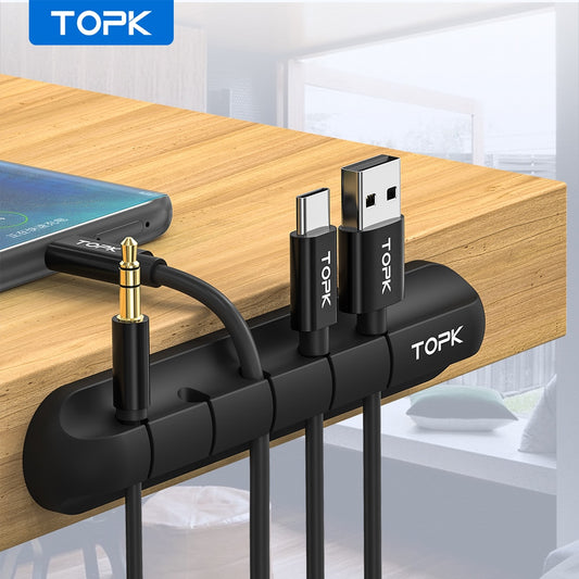 TOPK Silicone Cable Organizer - ShopAfusion