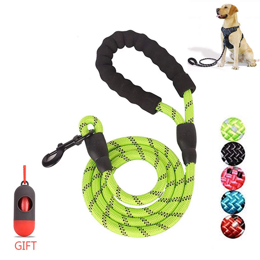 Strong reflective dog leash