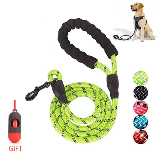 Strong reflective dog leash