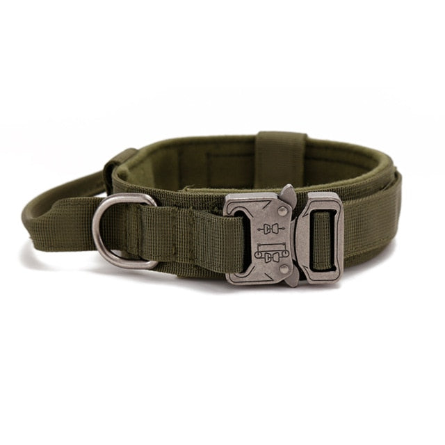 Tactical, Heavy Duty, Adjustable, Dog Collar - ShopAfusion